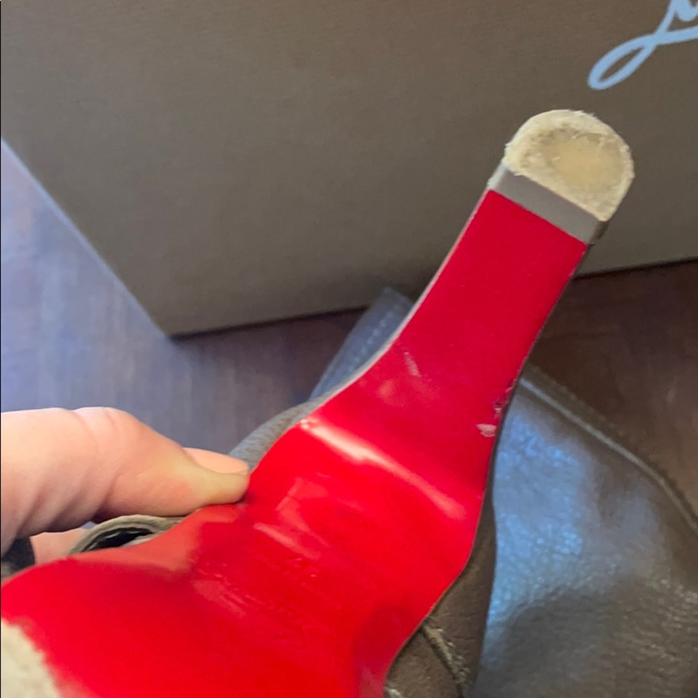 Christian Louboutin  flanavec 120 boots, taupe - Picture 7 of 12